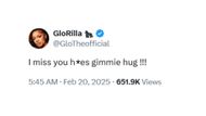 GloRilla's tweet (Image via X)